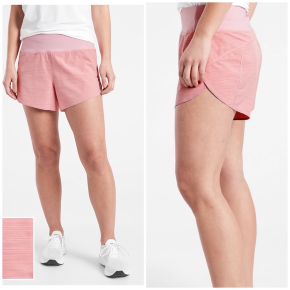 Athleta Pants - Athleta pink run with it running shorts pink XL